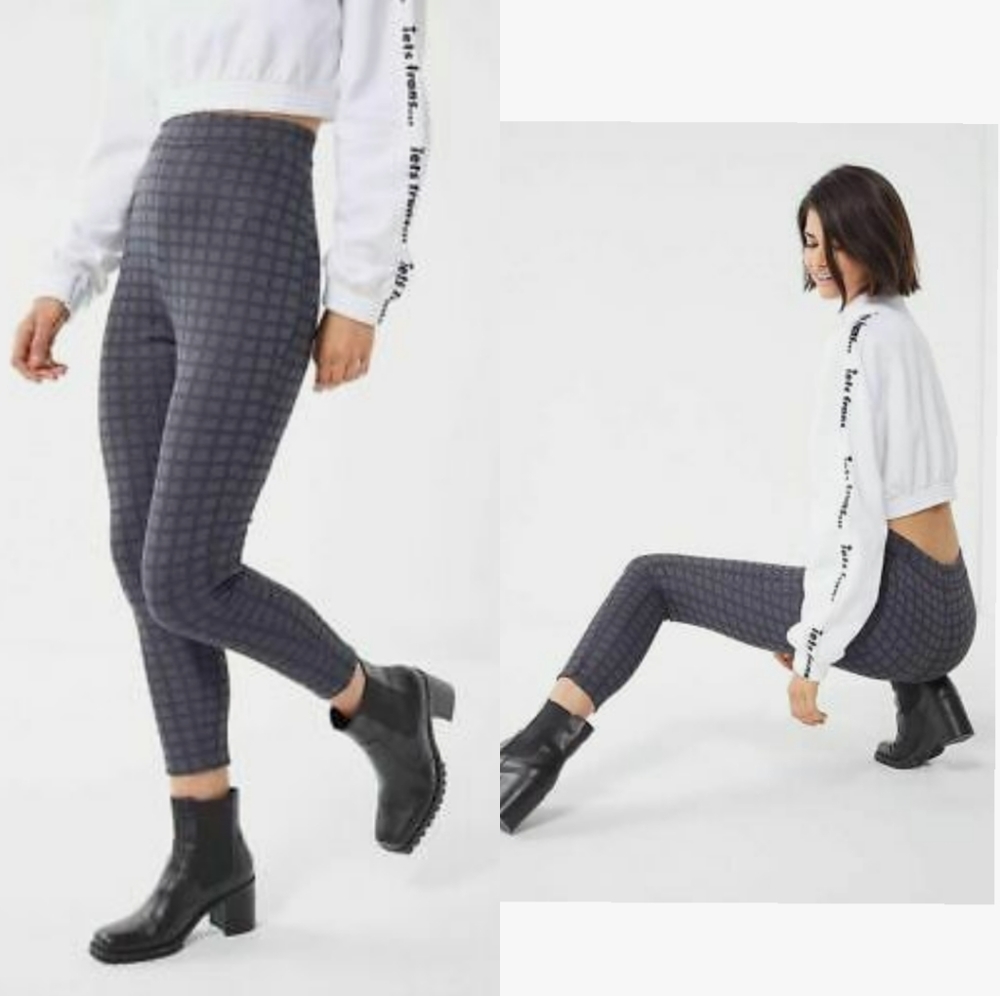 Urban Outfitters Gemma Hi Rise Gimgham Leggings